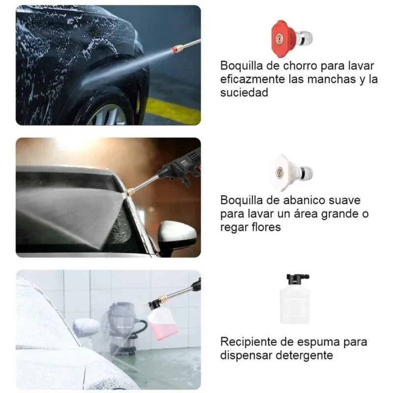 Lavadora a Presión Portátil LavaPro®️ (Compra HOY e LLEVA MALETIN + BATERIA DE REGALO)